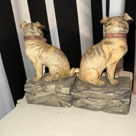 VTG 1990s Chrisdon Pug Realistic Resin Dog Sculpture Indoor Outdoor Expo Inc MCM - Picture 10 of 15